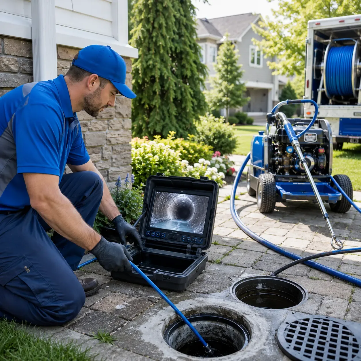 Outdoor drain cleaning professionals serving Hueysville, KY
