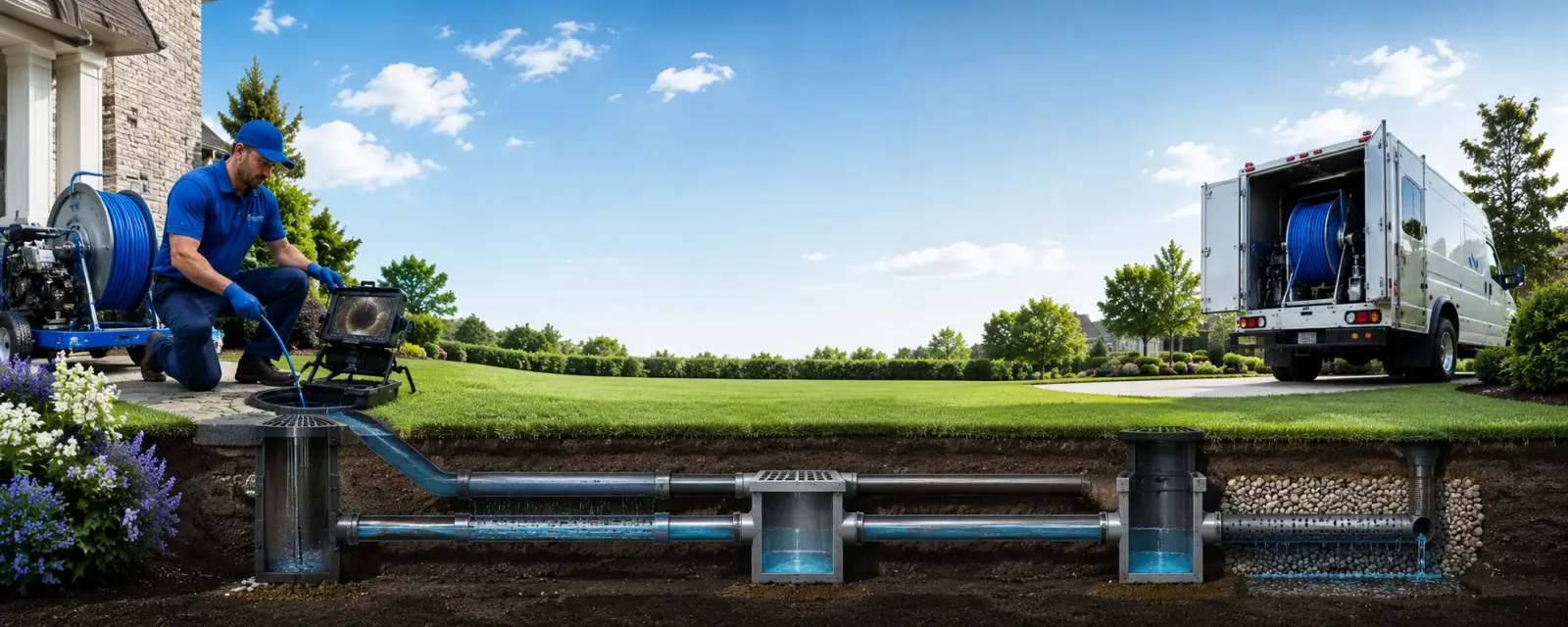 Outdoor drain cleaning information for Hueysville, KY